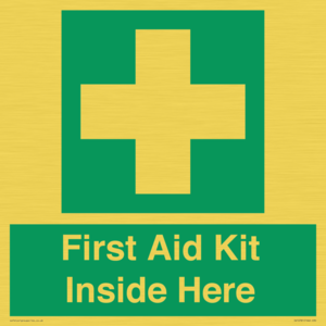 First Aid Kit Inside Here